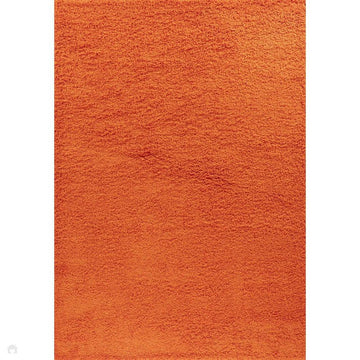 Oxford OXF00 Plain Plush Soft Stain-Resistant Textured Polypropylene Shaggy Orange Rug-Desire Rugs-Rug Love - The Most Loved Rug Store